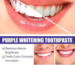 purple whitening toothpaste,معجون الأسنان الأرجواني المبيض