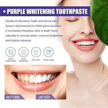 purple whitening toothpaste,معجون الأسنان الأرجواني المبيض